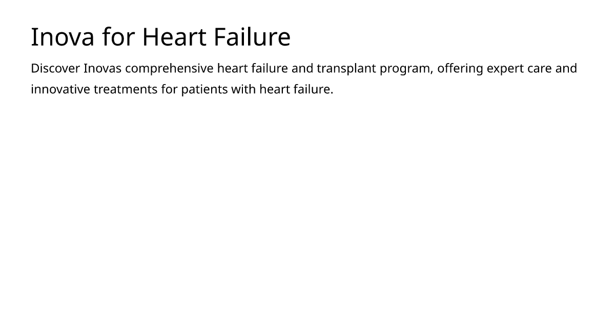 Inova for Heart Failure – meds.is