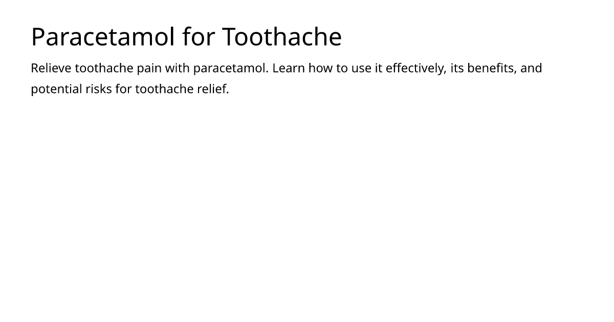 paracetamol-for-toothache-meds-is