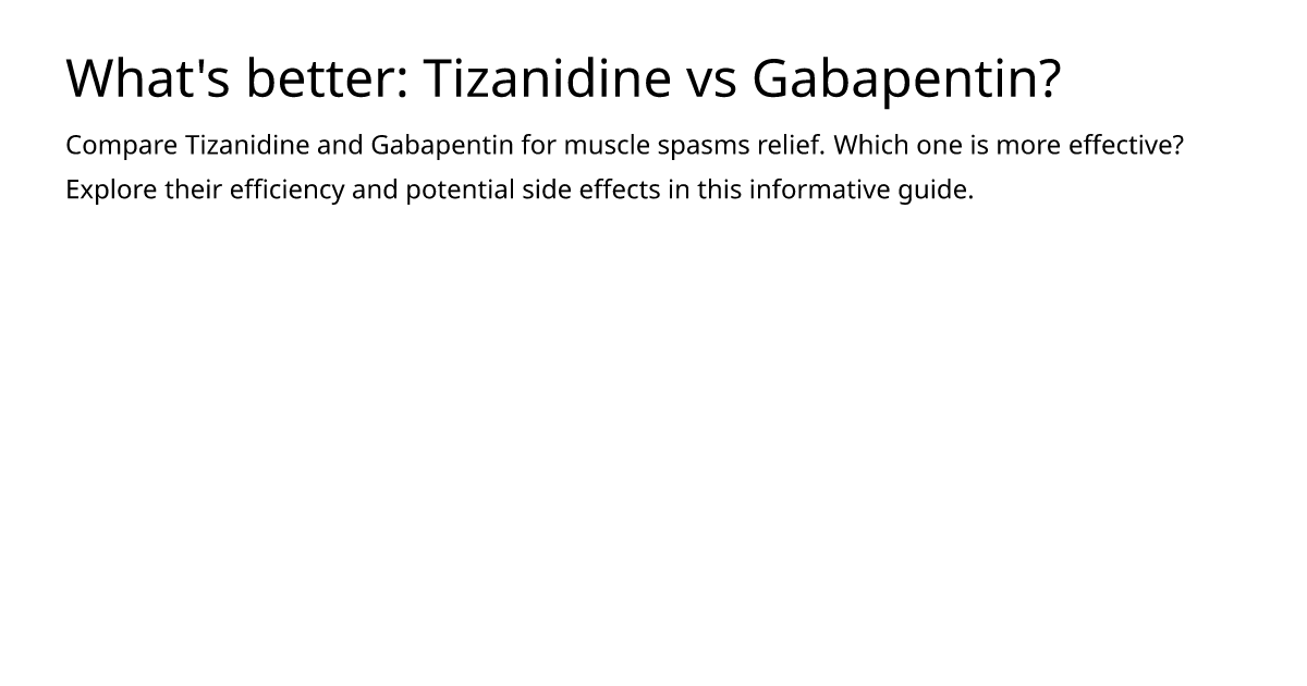 gabapentin interaction tizanidine