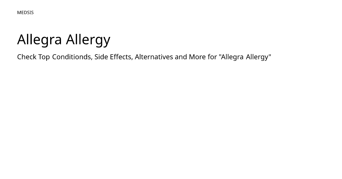 Allegra Allergy – meds.is