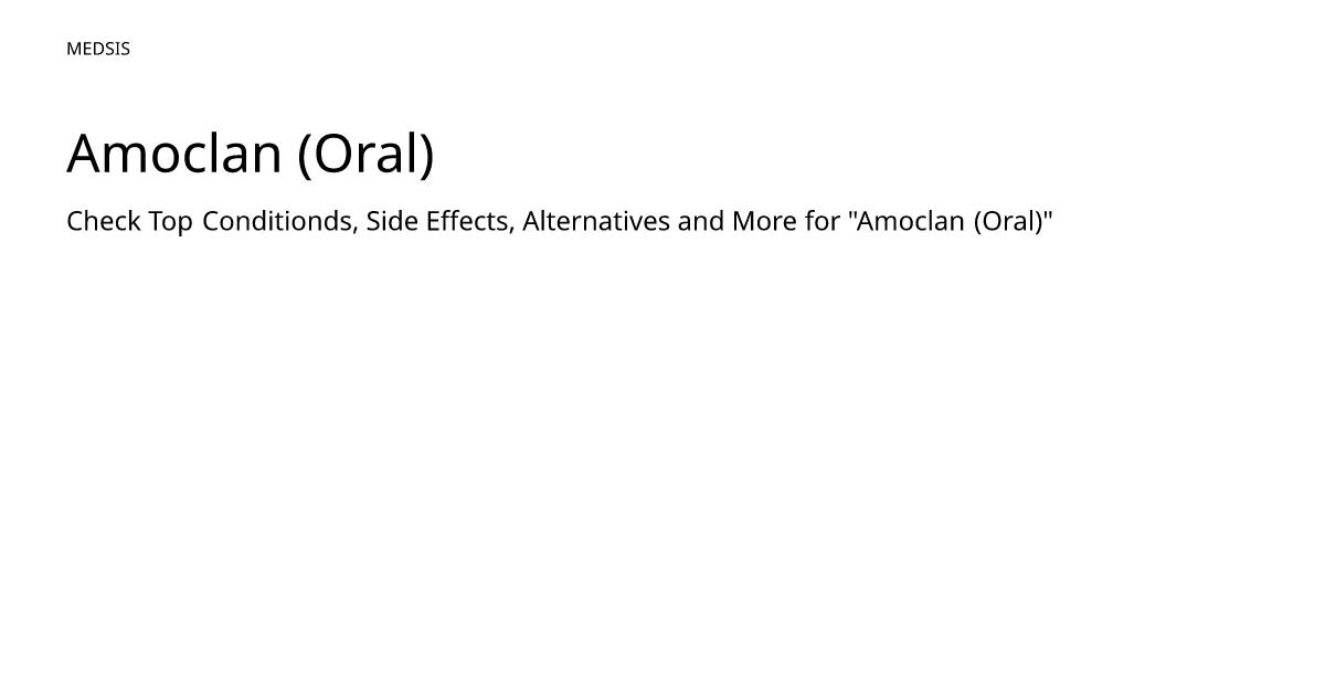 Amoclan (Oral) – meds.is