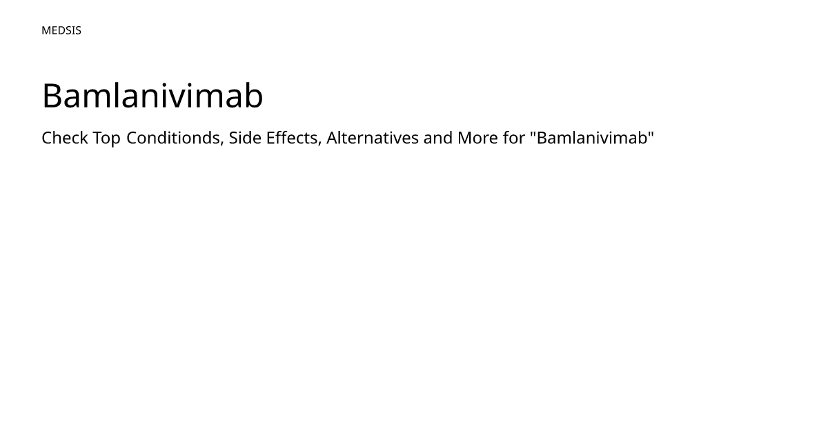 Bamlanivimab – meds.is