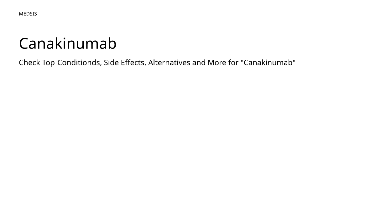 Canakinumab – meds.is