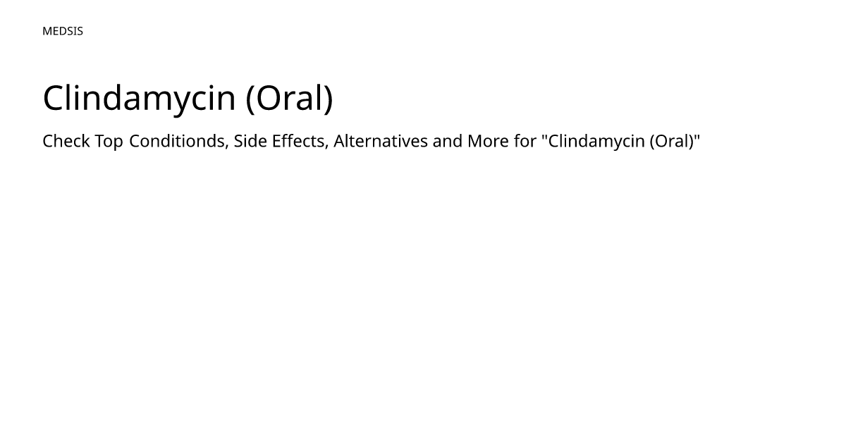 Clindamycin (Oral) – meds.is