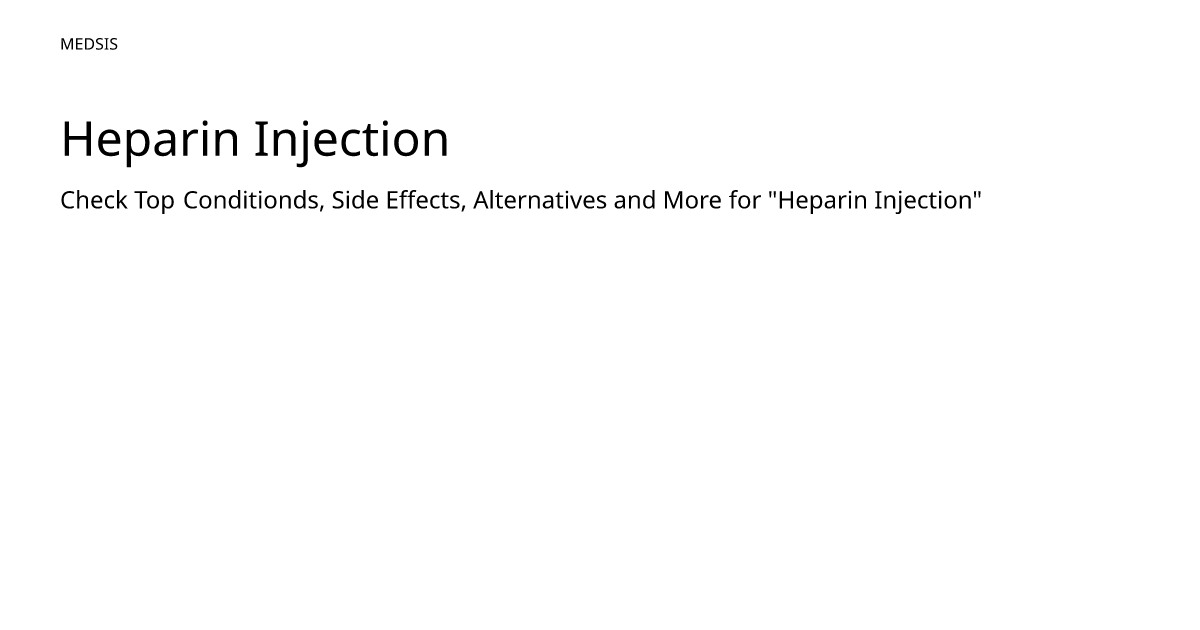 Heparin Injection – meds.is