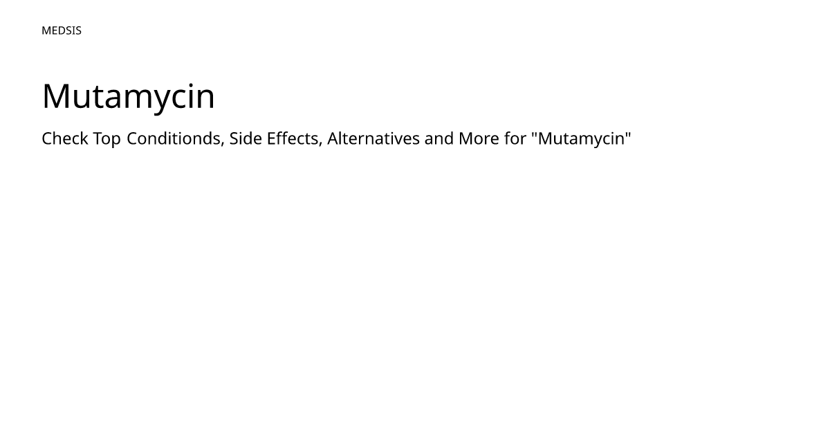 Mutamycin – meds.is