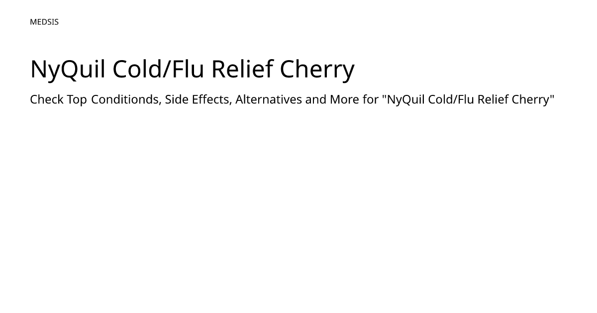 NyQuil Cold/Flu Relief Cherry – meds.is