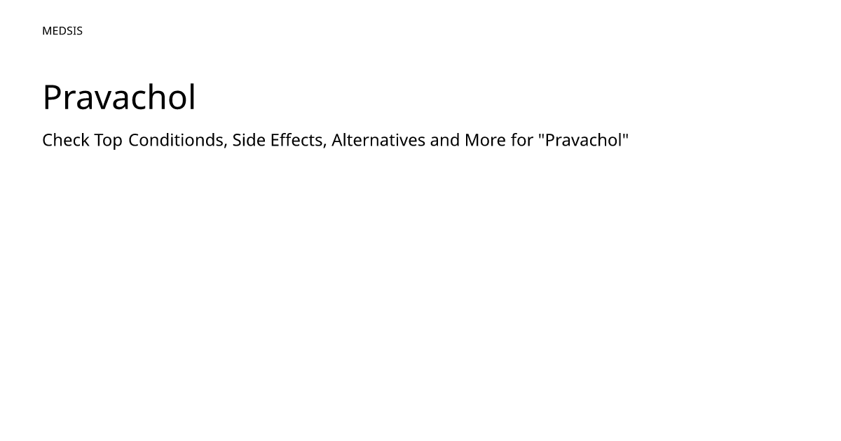 Pravachol – meds.is